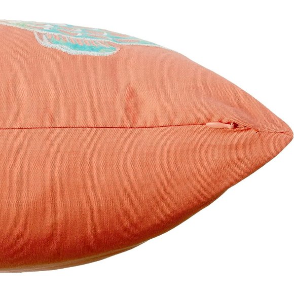 Tommy Bahama 20" Square ORANGE Embroidered BATIK FISH Throw Pillow - brand new - Picture 8 of 9